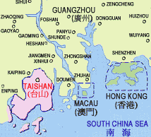 Pearl River Delta Map